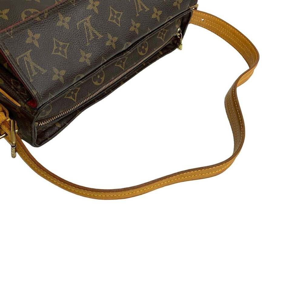 LOUIS VUITTON Authentic Brown Monogram Leather Shoulder Bag - Picture 4 of 10